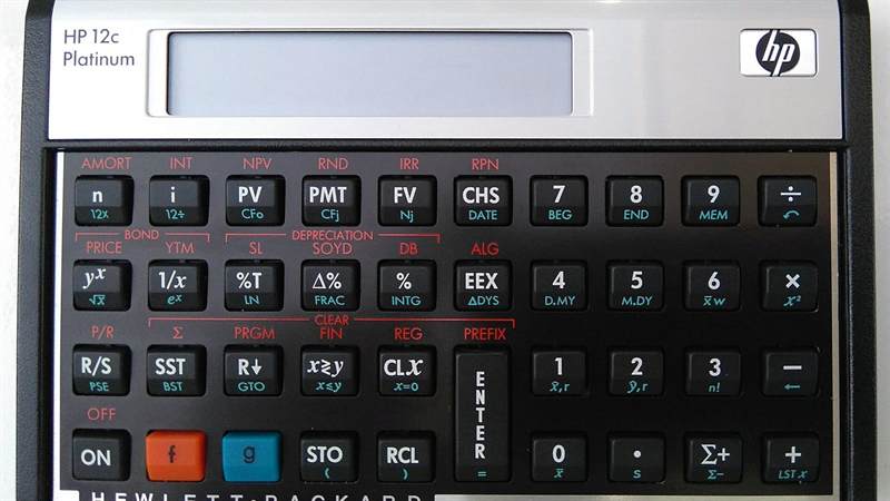 HP 12c Platinum financial calculator
